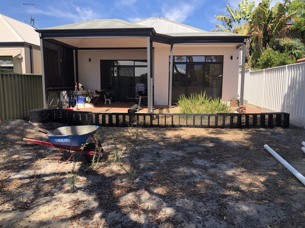 Perth rear-yard soakwell capacity upgrade